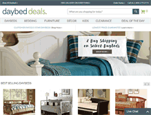 Tablet Screenshot of daybeddeals.com